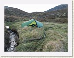 P1040645 * Eventually I found a dry patch.  I hoped that the stream to the right of my tent in the photo would not get topped up in the night. * 1920 x 1440 * (1.07MB)